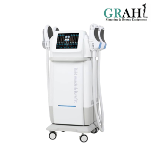 HIEMT Vertical 4 Handle Pro Tesla Machine with Radiofrequency